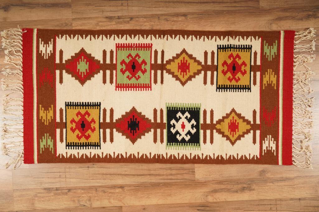 MCM Wool Rug Wall Hanging (1 of 4)