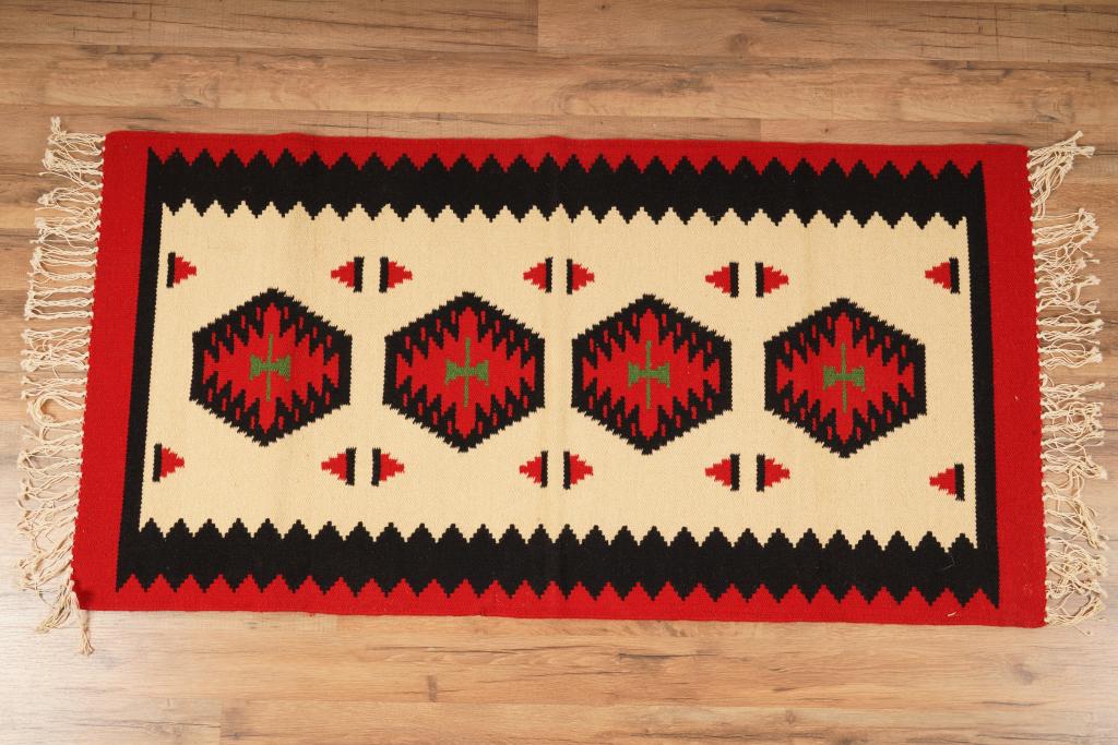 MCM Wool Rug Wall Hanging (1 of 4)