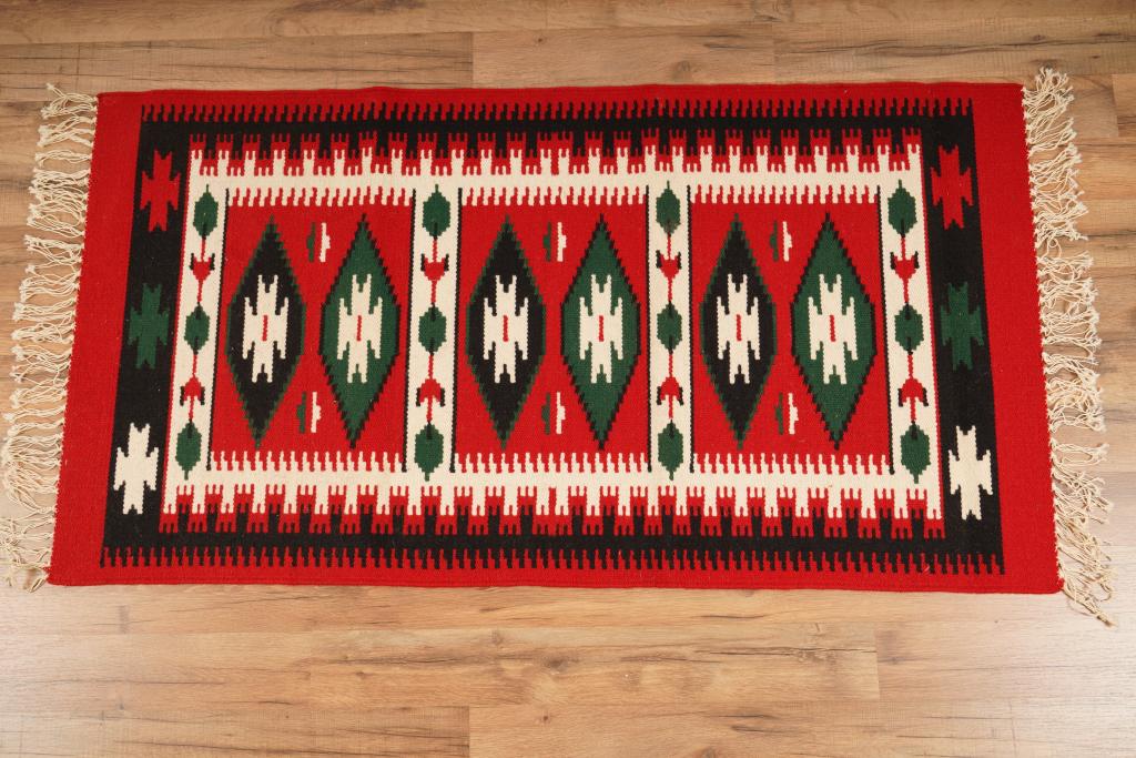 MCM Wool Rug Wall Hanging (1 of 4)
