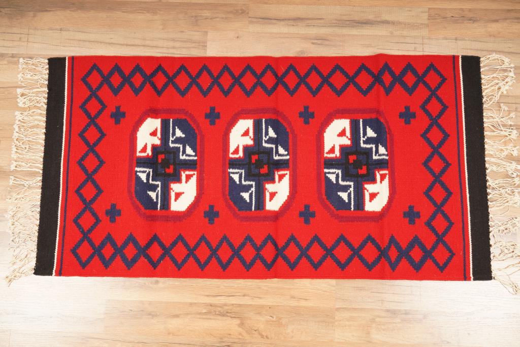 MCM Wool Rug Wall Hanging (1 of 4)