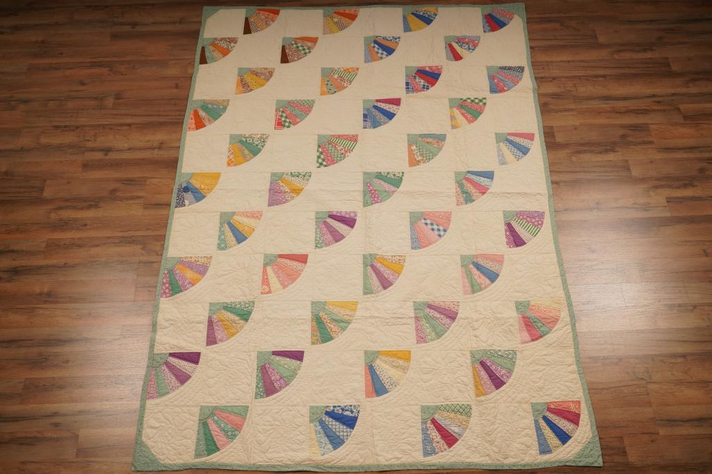 American Patchwork Fan Quilt (1 of 5)