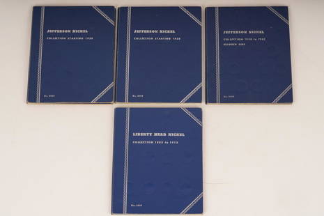 Group $10.30 US Nickels 1883-1961: In Blue books