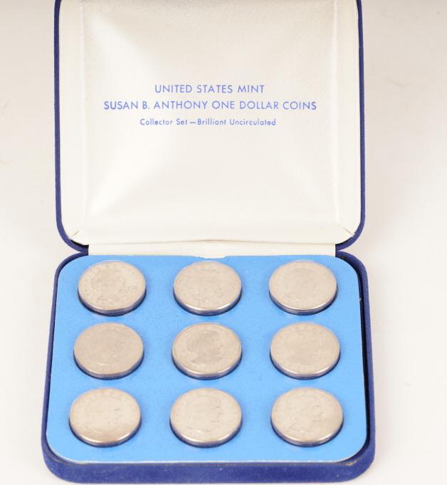 US Mint Susan B. Anthony Collector Set 9 Coins (1 of 6)
