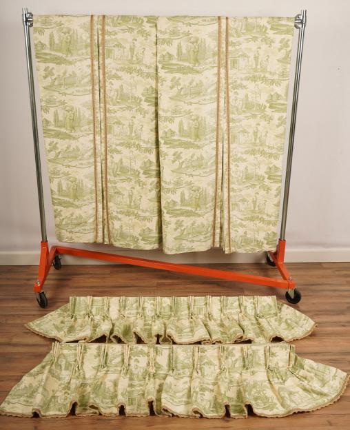 4 Brunschwig & Fils Drapery Panels w Valances (1 of 6)
