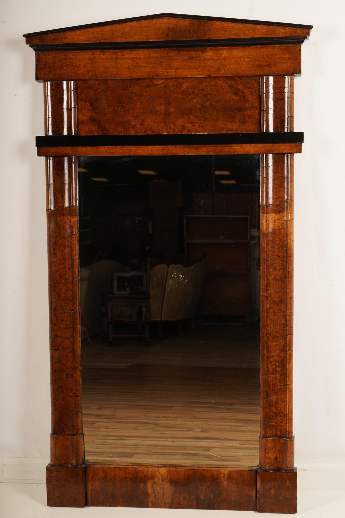 Large Charles X Mirror: One (1) Charles X rectangular mirror. H 60 1/2" xW 31 1/2".