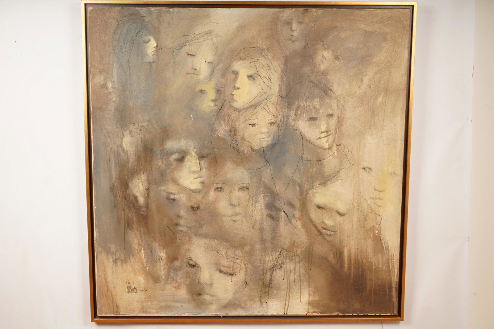 Gino Hollander O/C Faces: S 48x48” F 49x49” The net proceeds from this lot benefit womenâ€™s charities.