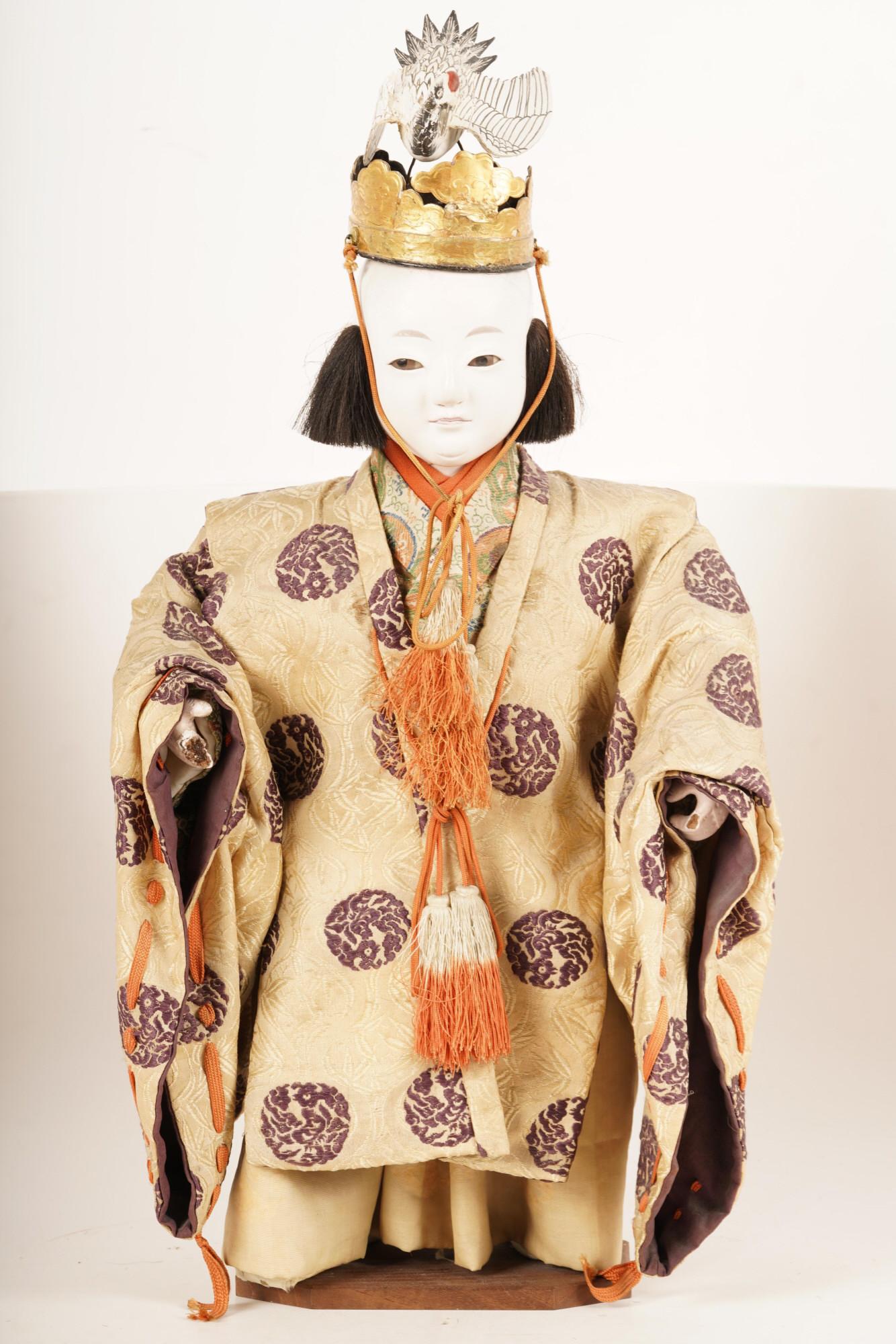 Isho Ningyo Doll w Crane Headress (1 of 9)