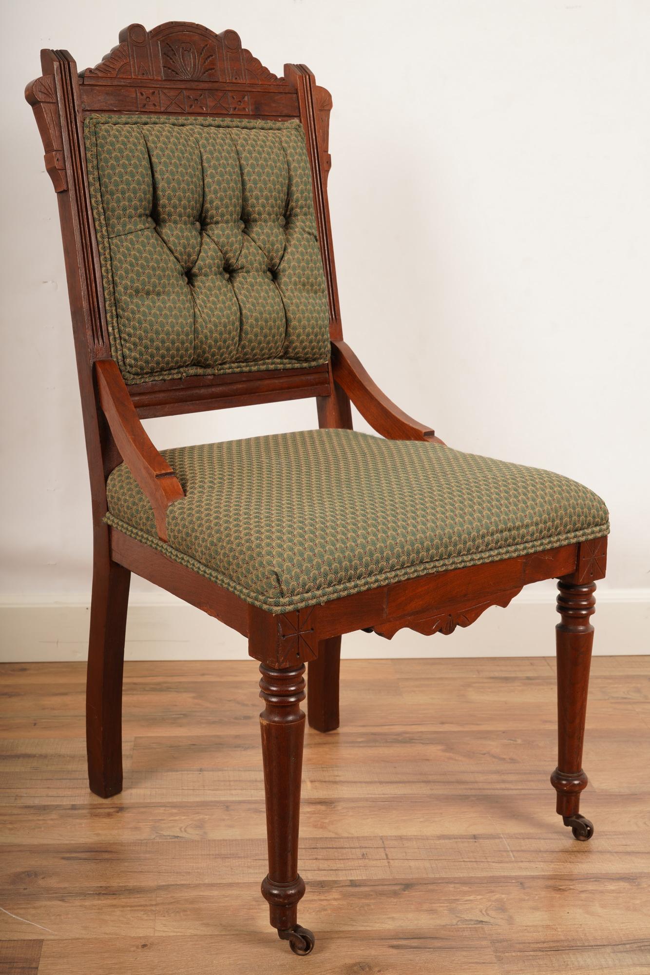 Eastlake Antique Upholstered Chair (1 of 5)