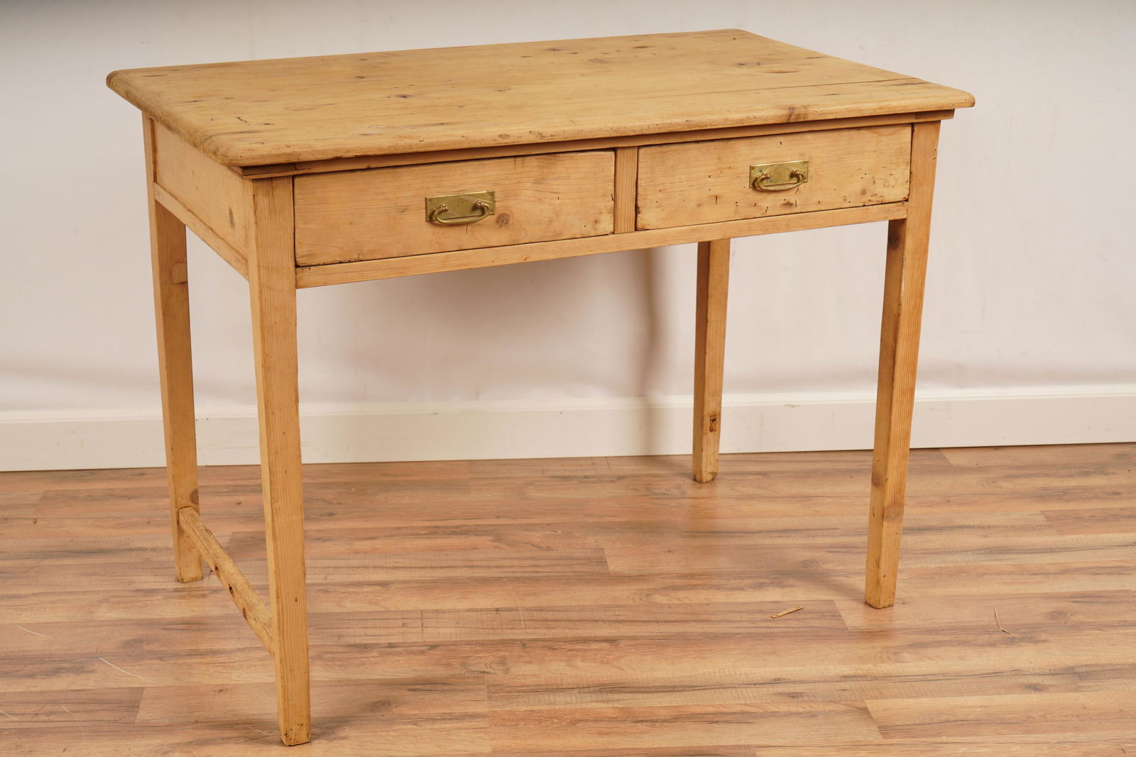 French Country Pine 2 Drawer Worktable (1 of 7)