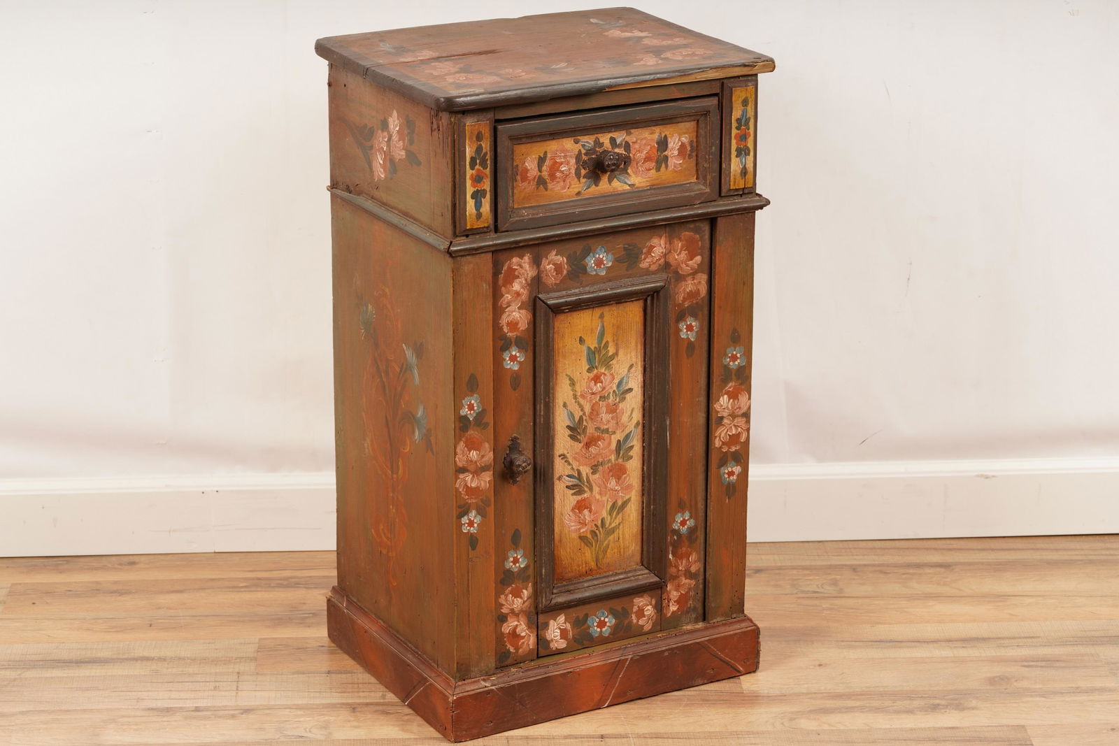 German Oak Painted Side Cabinet (1 of 8)
