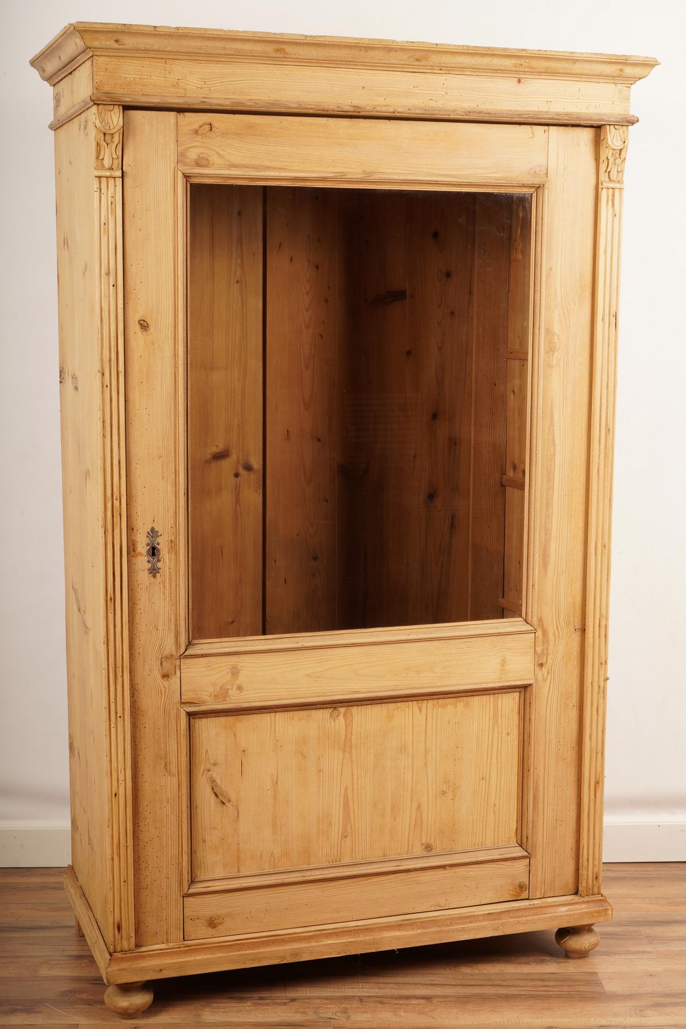 French Provincial Pine Armoire Cabinet (1 of 7)