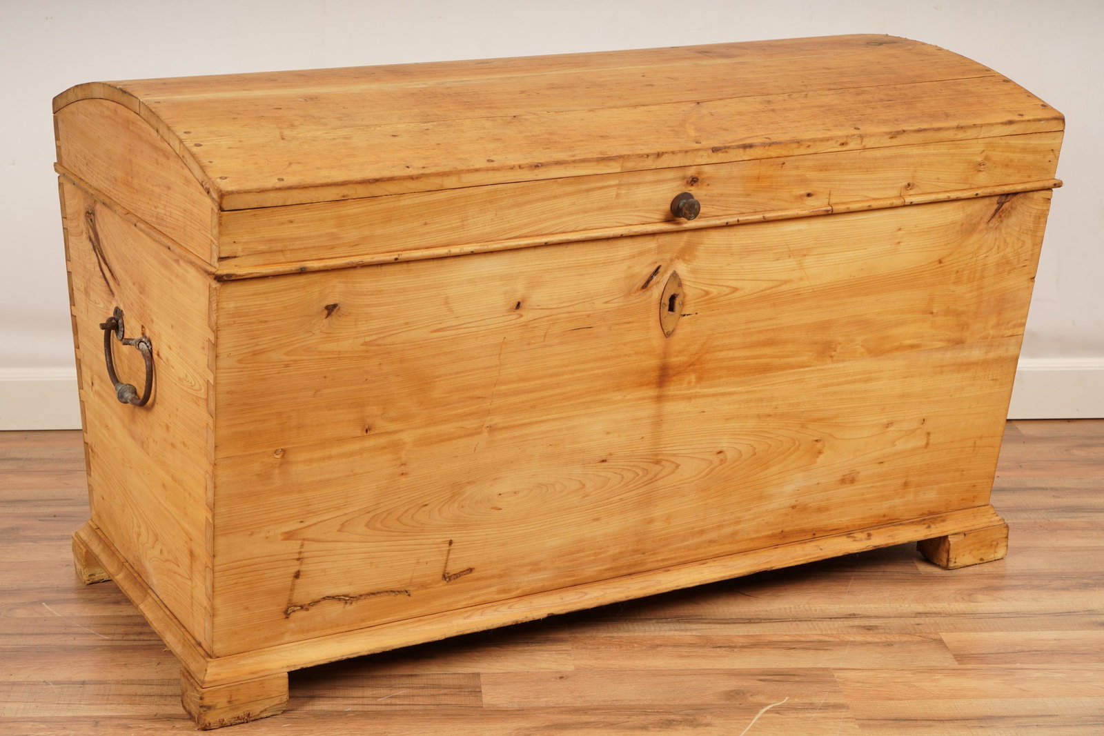 Provincial Pine Domed Lid Blanket Chest: H 28 x W 45.75 x D 26.5