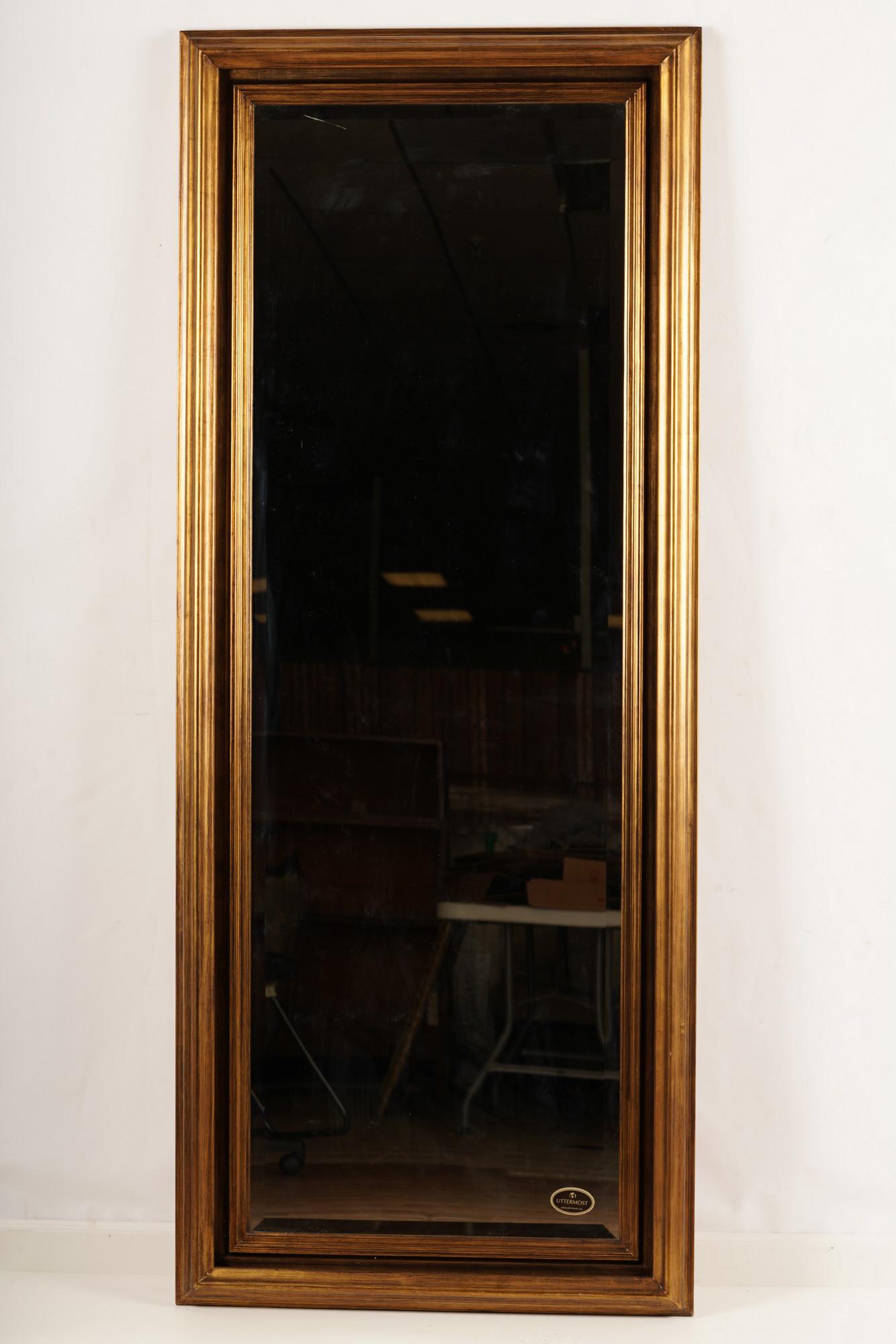 Large Uttermost Elongated Gilt Wood Mirror (1 of 5)