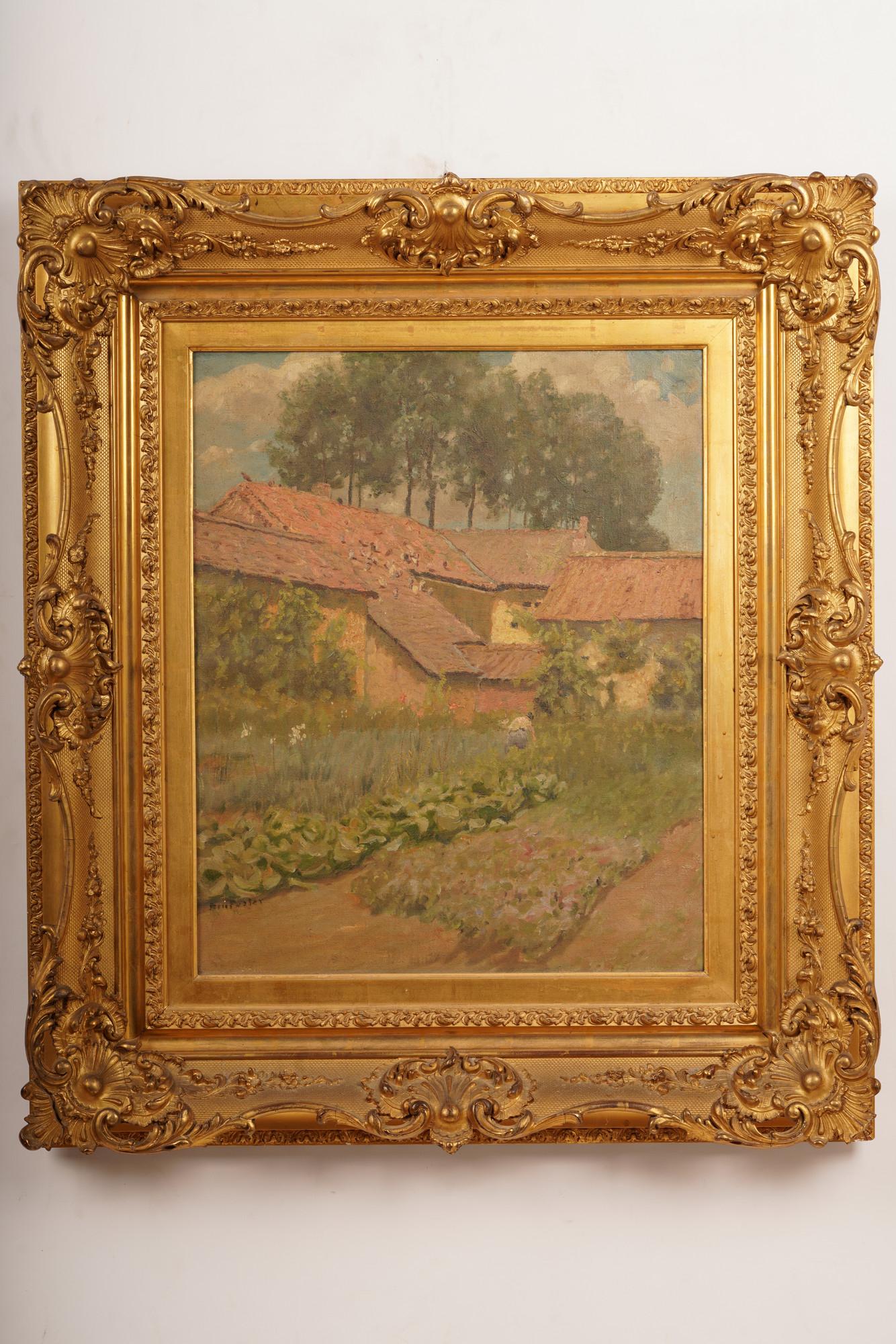 Charles Foster (American 1850-1931) O/C: S 21.75x17.75” F 33.75x29.75”