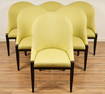 Six Upholstered Dining Chairs by Swaim