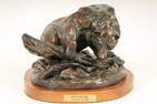 Bunny Connell (American, 20th Century) Bronze Grizzly Bear