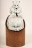 Bunny Connell (American, 20th Century) Bronze Polar Bear