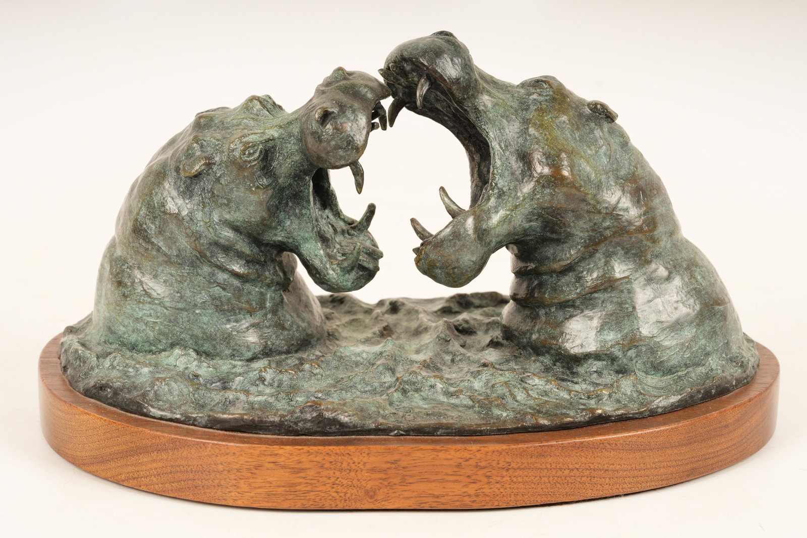 Bunny Connell (American, 20th Century) Bronze Hippopotami (1 of 7)