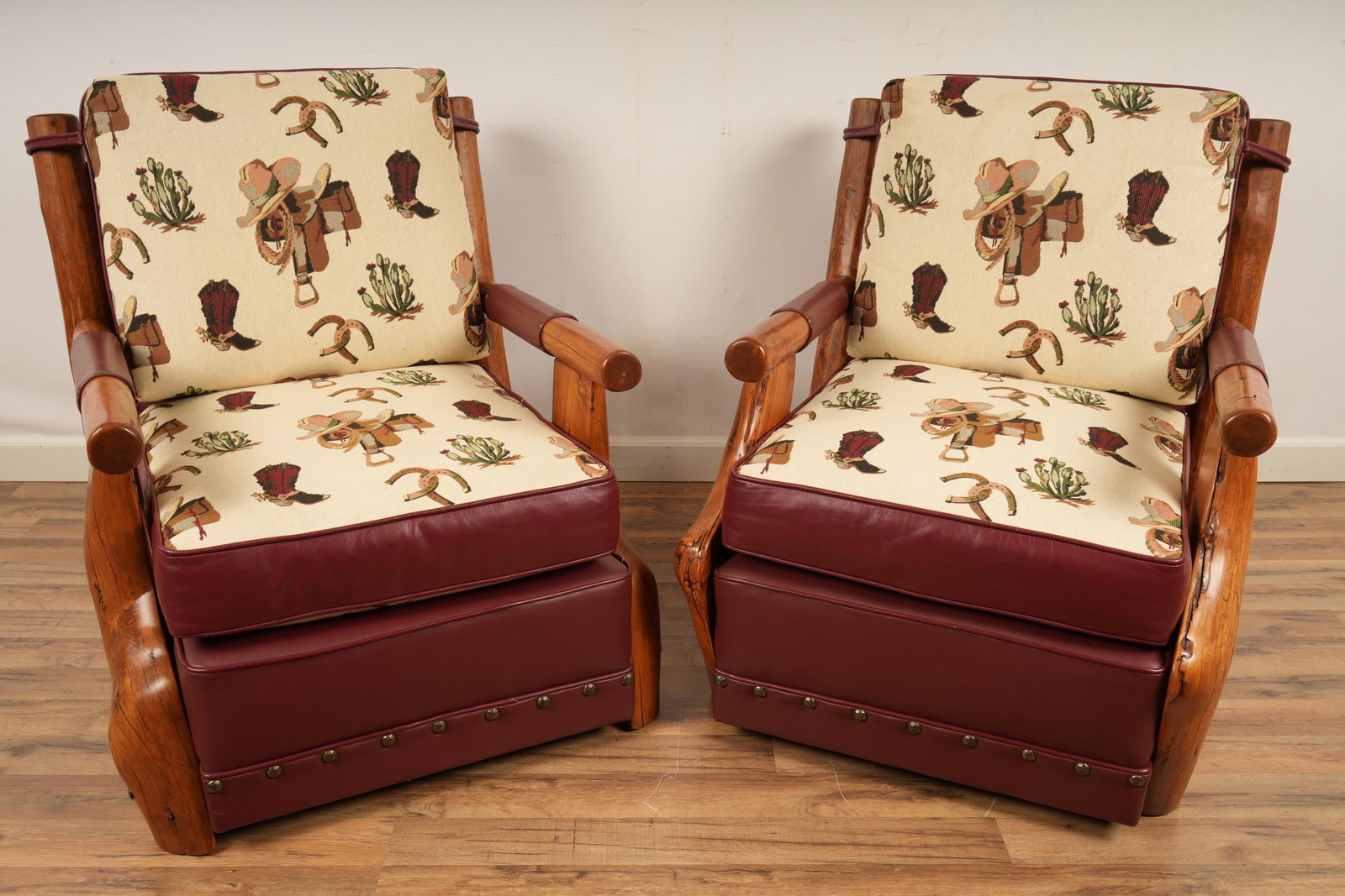 Lester Santos Pair Molesworth Style Lounge Chairs (1 of 6)