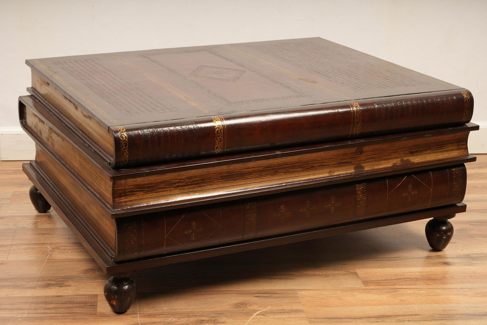 Maitland Smith Stacked Book Coffee Table (1 of 7)