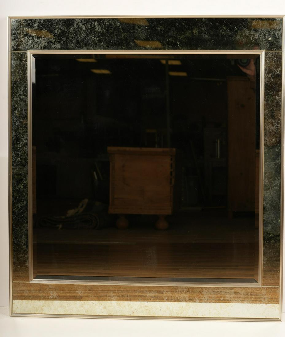 La Barge Mirror Chrome Frame: Mirror H 42.25 W 38.25 D 1.5 Weight 54LBS