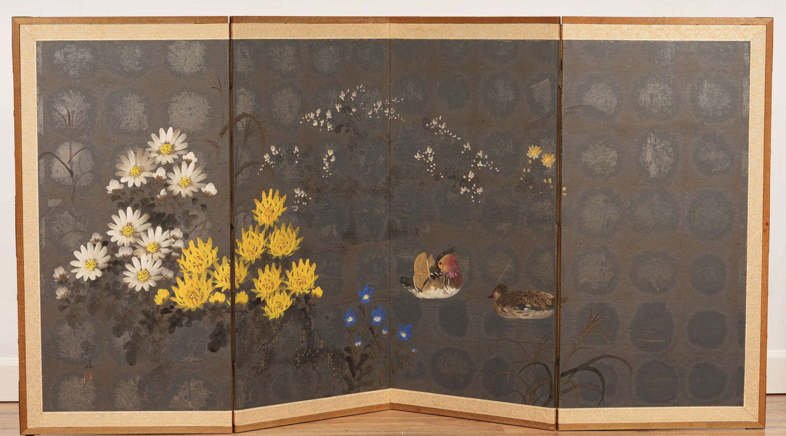 Four Panel Japanese Screen (1 of 8)