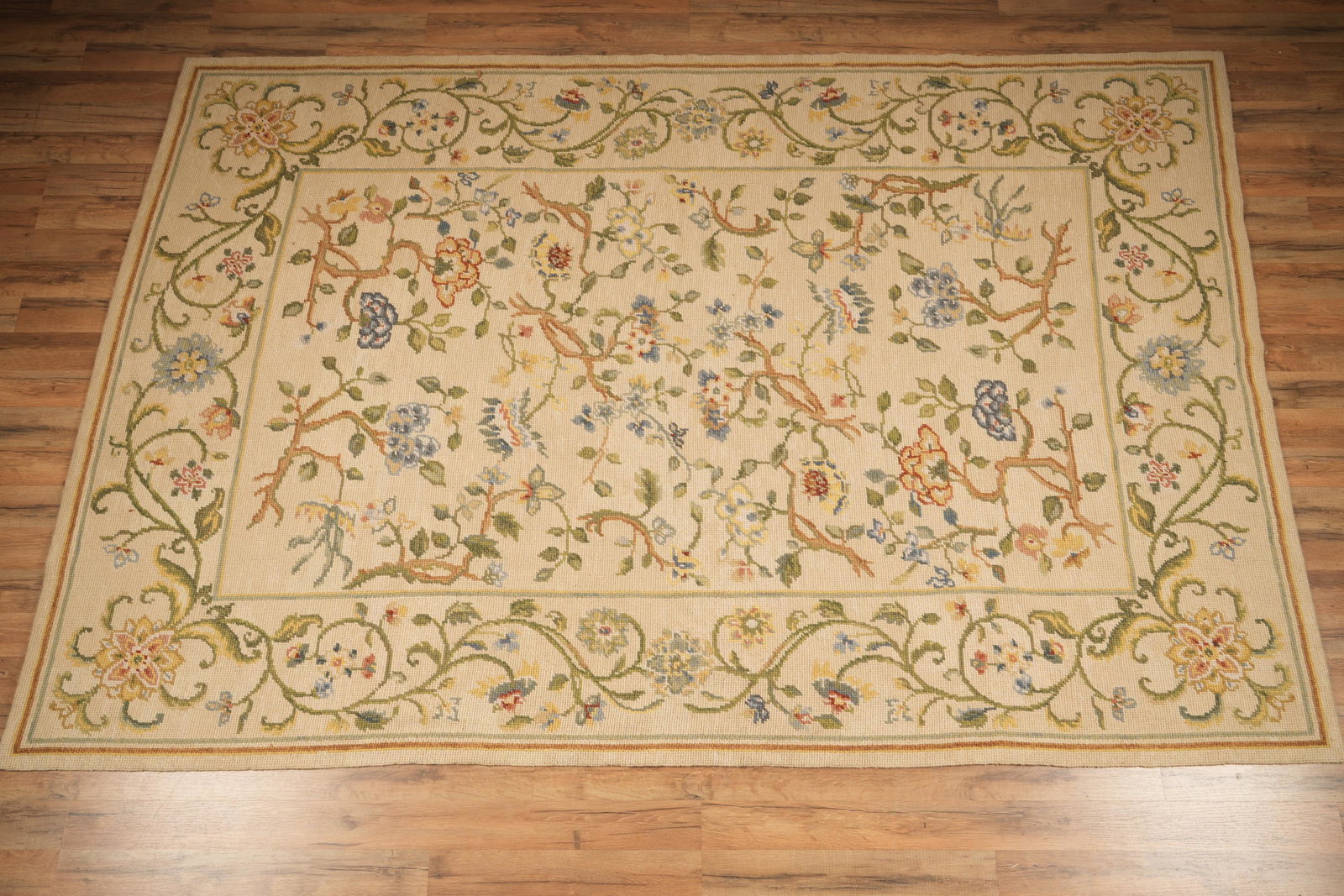 Wool Floral Needlepoint Carpet (1 of 6)