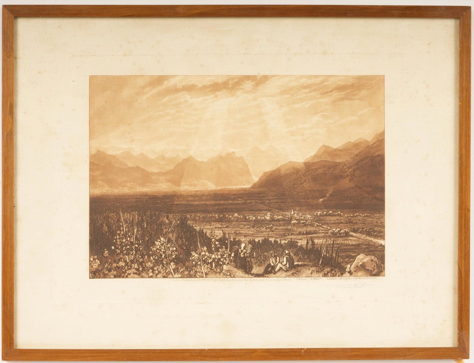 Frank Short Etching After J.M.W Turner (1 of 6)