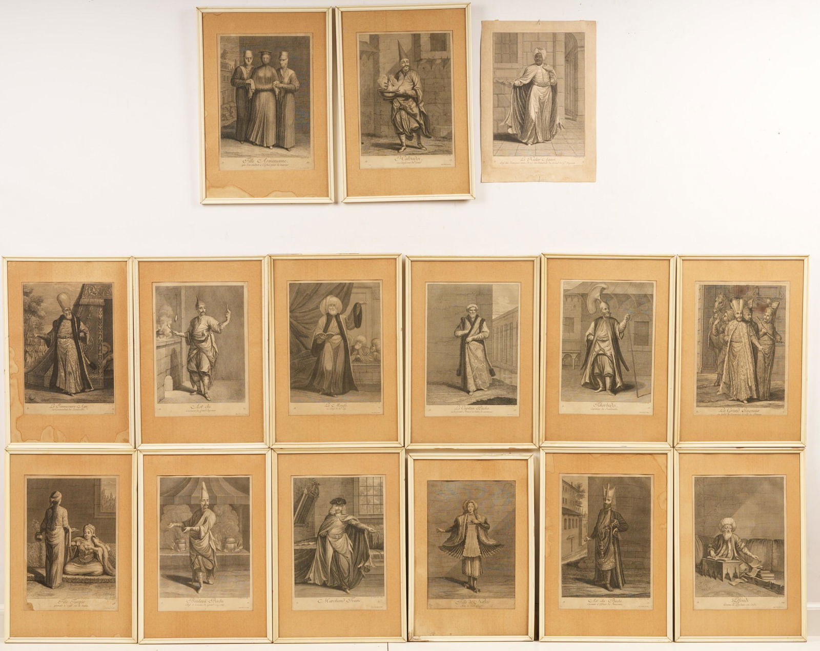 15 Turkish Orientalist Costume Engravings, 18th C. (1 of 8)