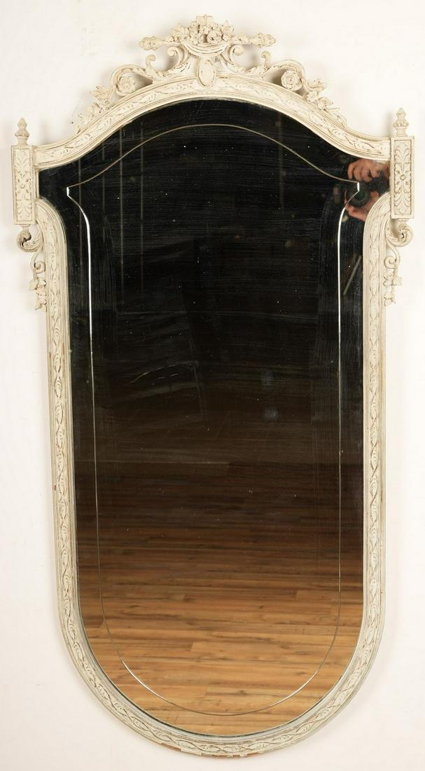 Louis XV Style White Painted Wall Mirror (1 of 6)