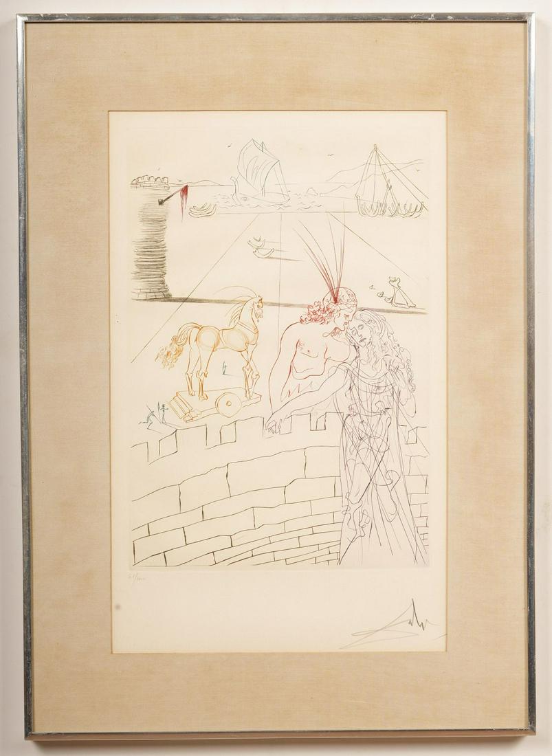 Salvador Dali (1904-1989)"Paris and Helen of Troy" (1 of 5)
