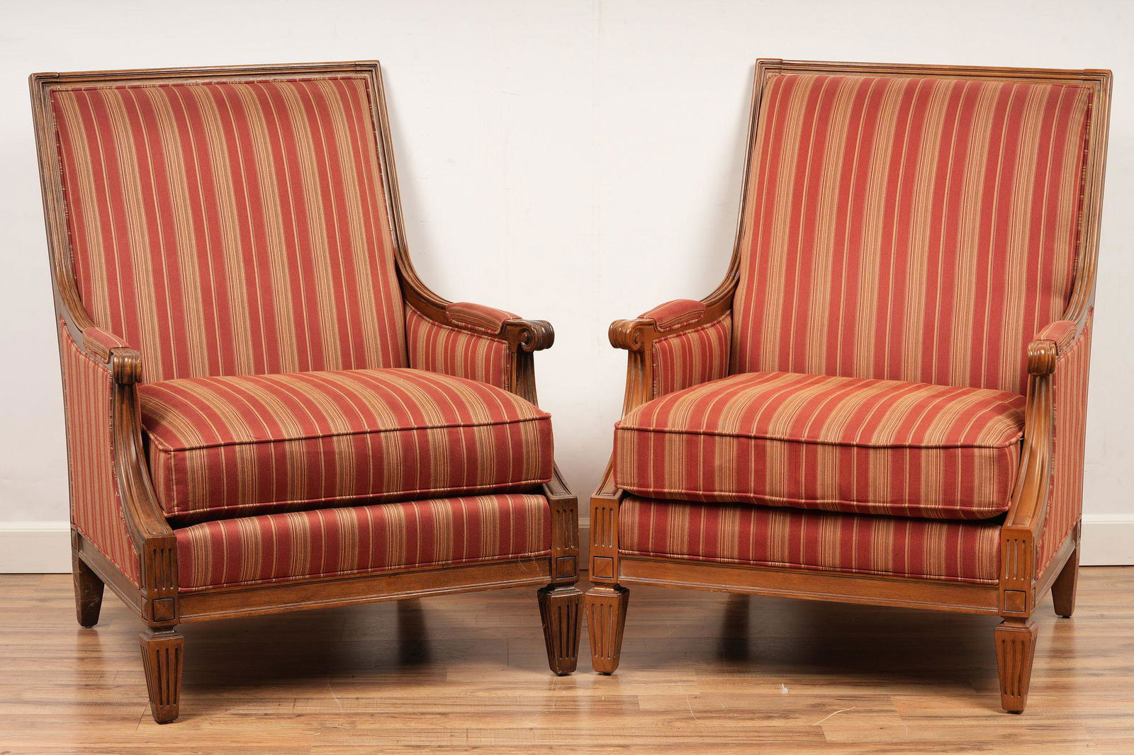 Pair of Bernhardt Louis XVI Armchairs (1 of 7)