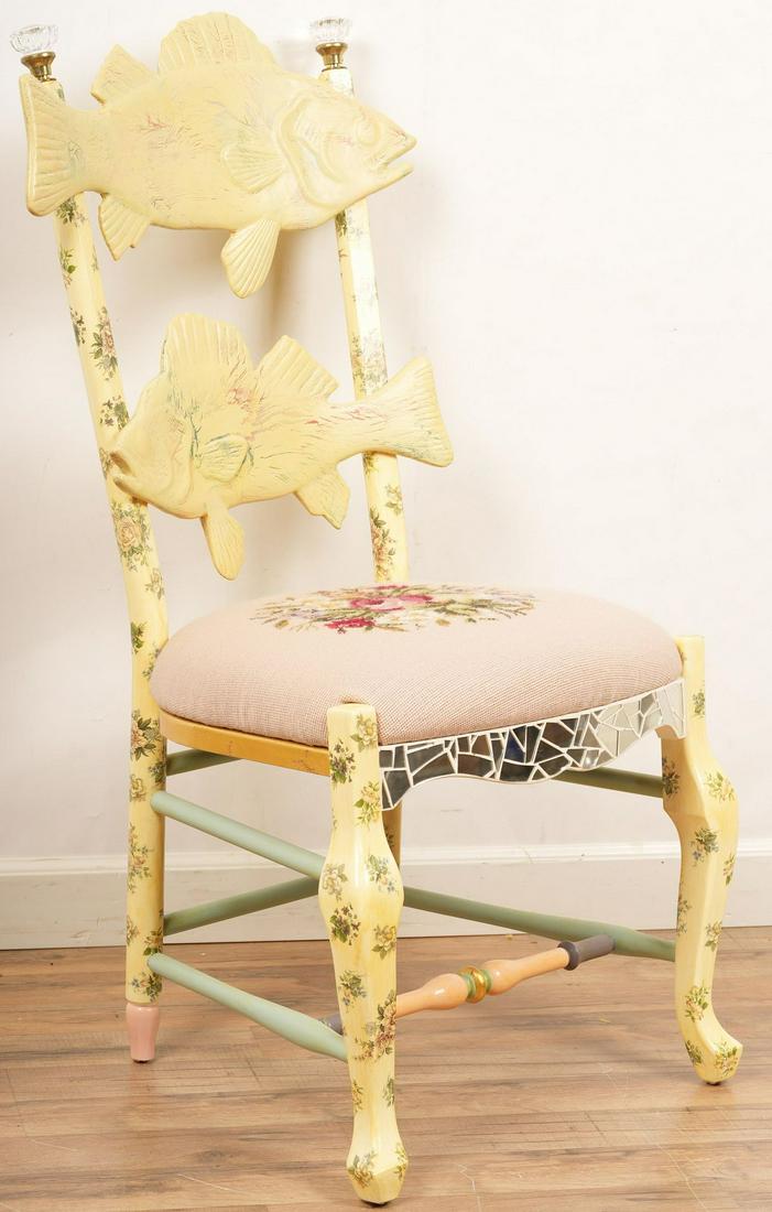 MacKenzie Childs Fleur De Fish Chair (1 of 8)