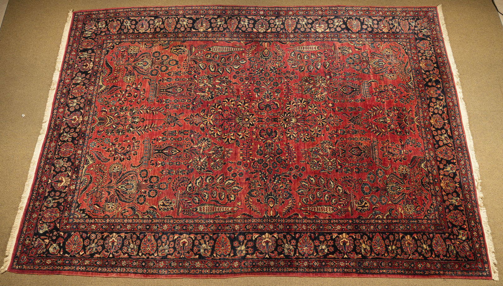 Large Sarouk Hand Knotted Wool Carpet (1 of 6)