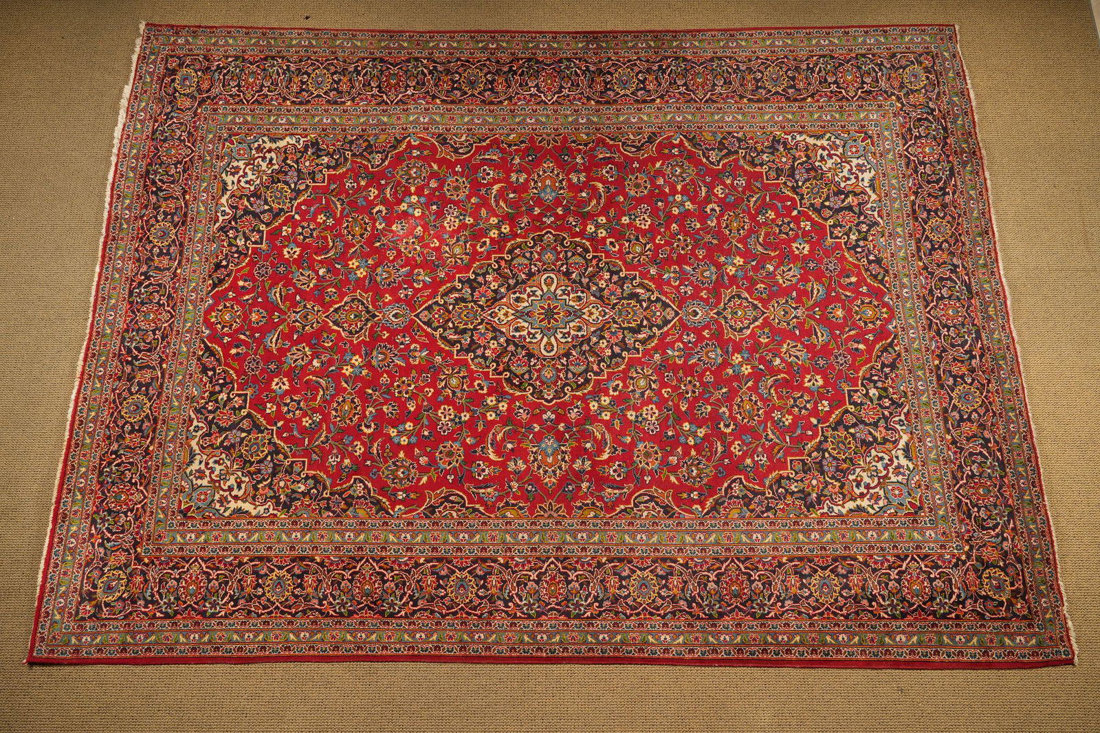 Large Room Size Hand Knotted Wool Carpet (1 of 7)