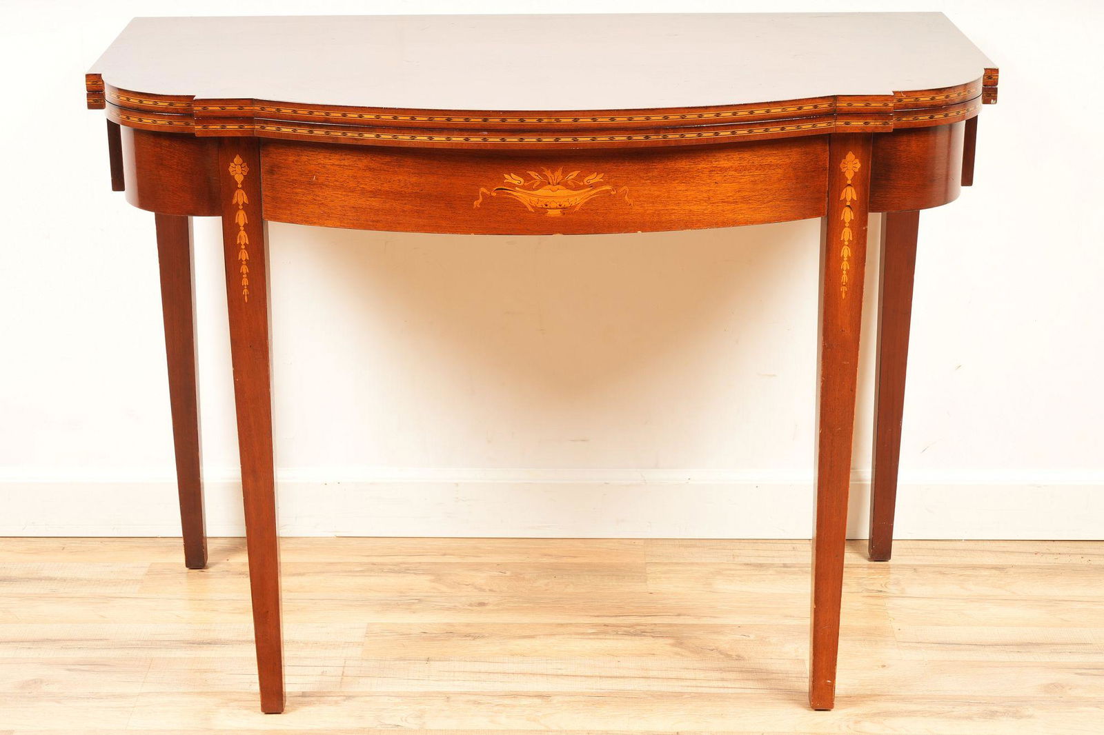 Federal Style Mahogany Inlaid Card Table (1 of 7)
