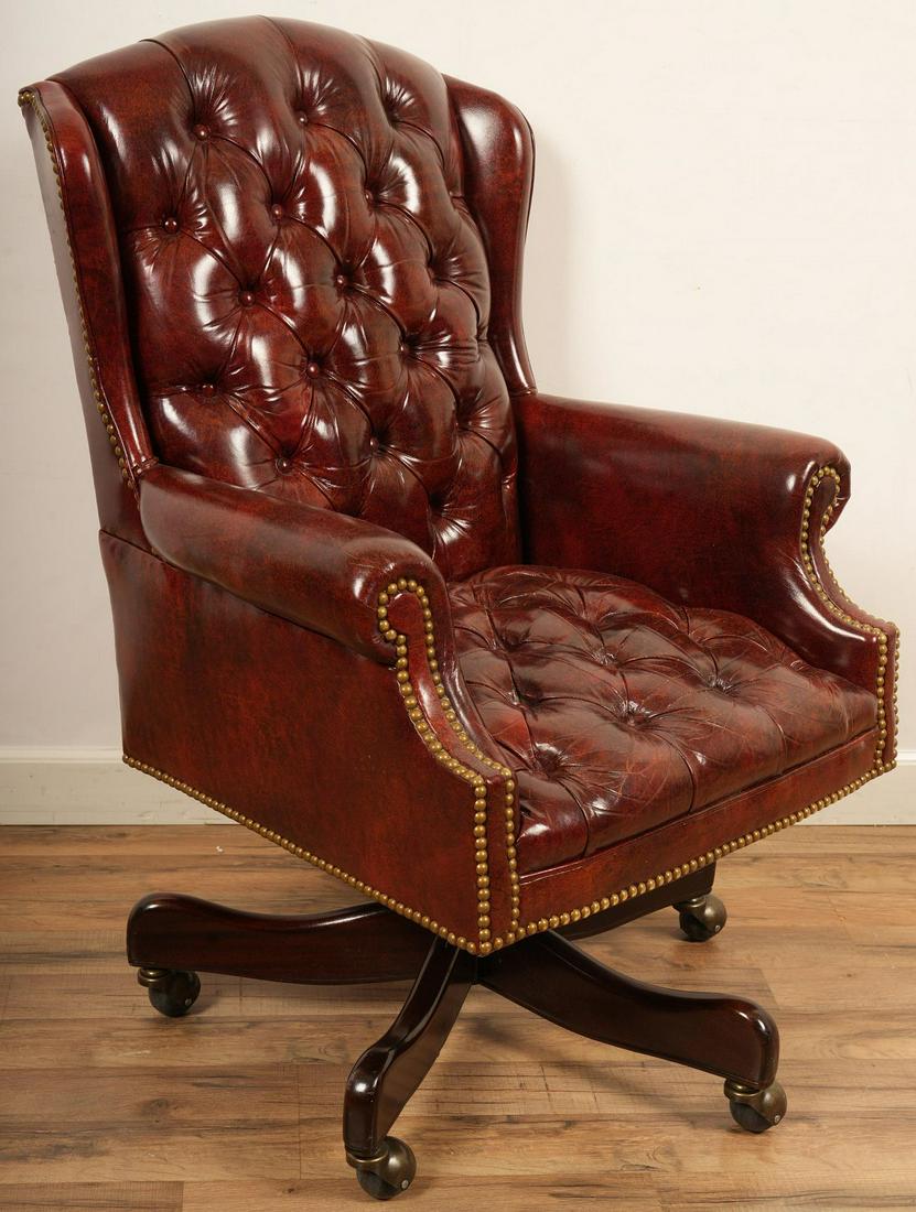 Hancock & Moore Tufted Leather Office Chair (1 of 6)