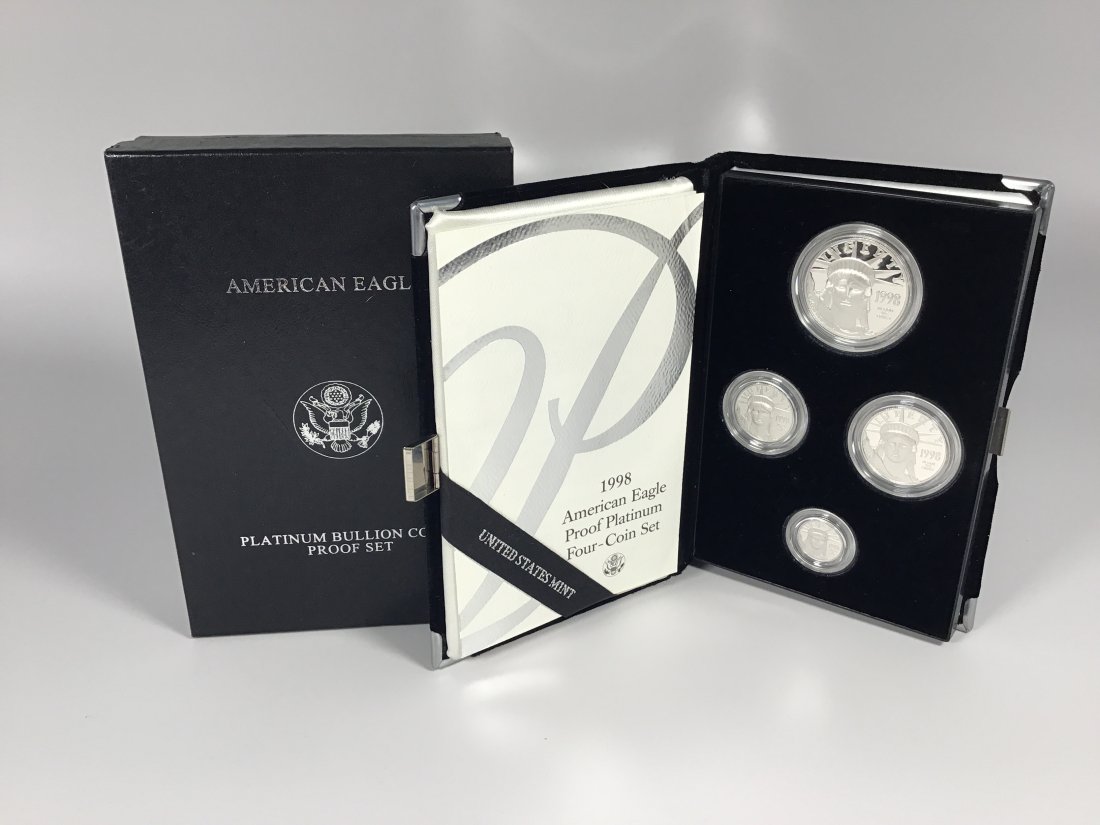 1998 W 4 Coin Proof Platinum Eagle Set