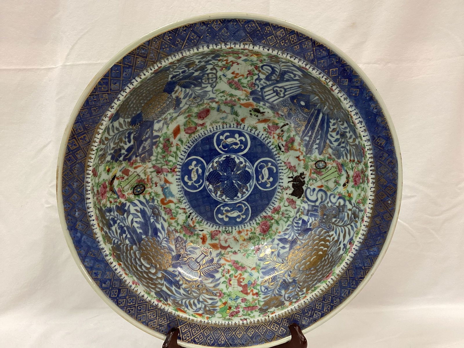 Large Chinese Porcelain Wash Basin (1 of 3)