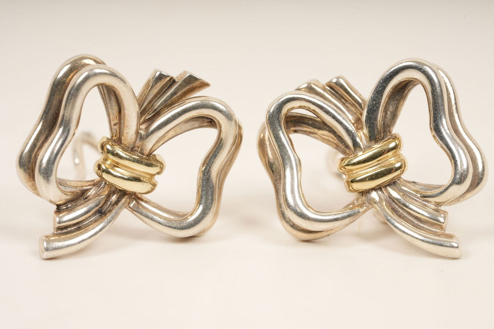 Sterling & 18K Gold Tiffany & Co Clip Earrings (1 of 3)
