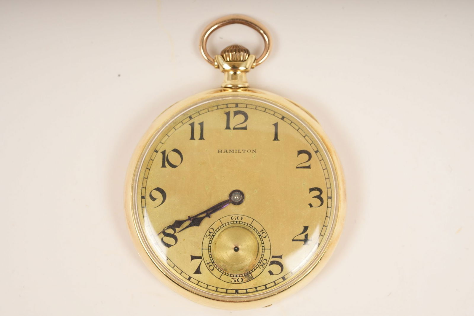 59.80g TW 14K Gold Hamilton Pocket Watch (1 of 5)