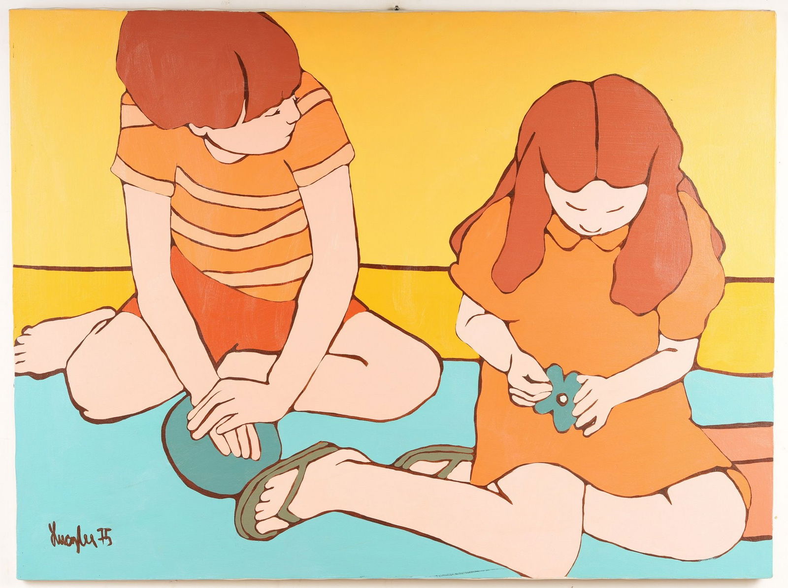 Lucylee Chiles (1941-2013) Painting On Canvas (1 of 3)