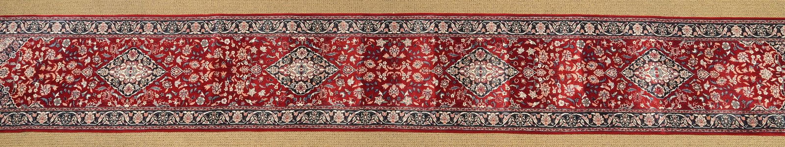 Large 215 Inch Hand Knotted Wool Runner (1 of 7)