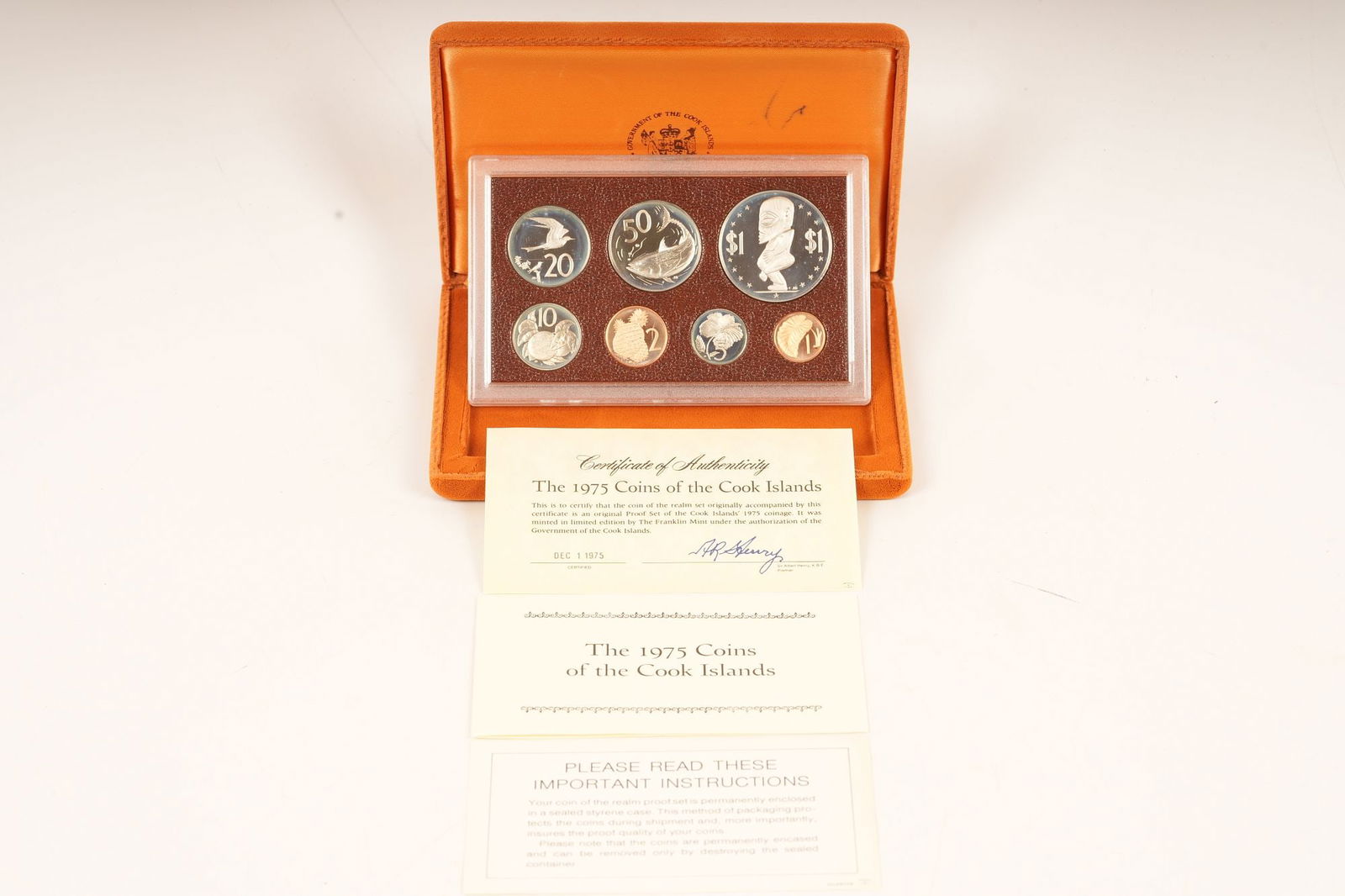 1975 Coins Of The Cook Islands (1 of 6)