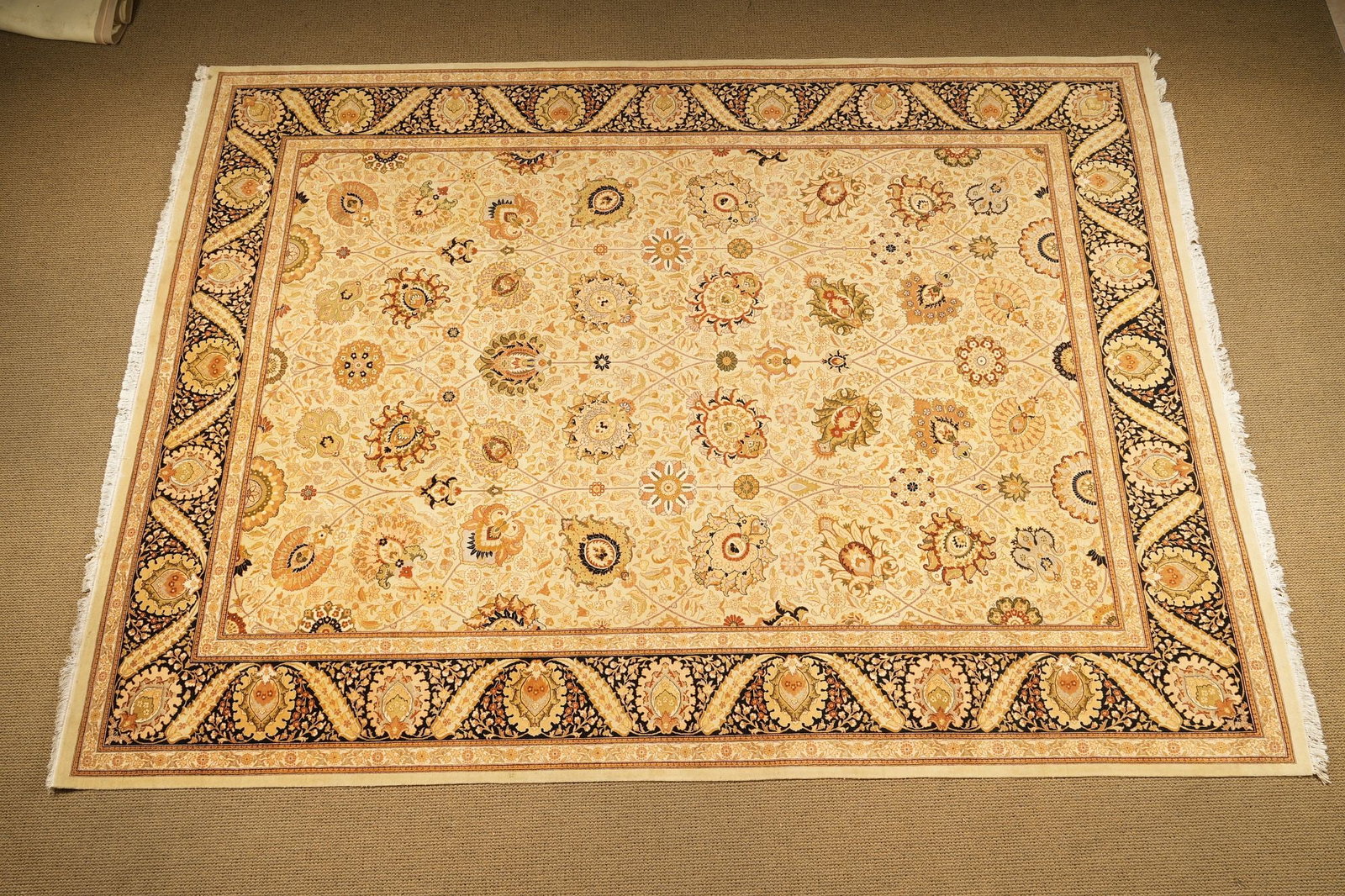Large Hand Knotted Wool Room Size Carpet (1 of 6)