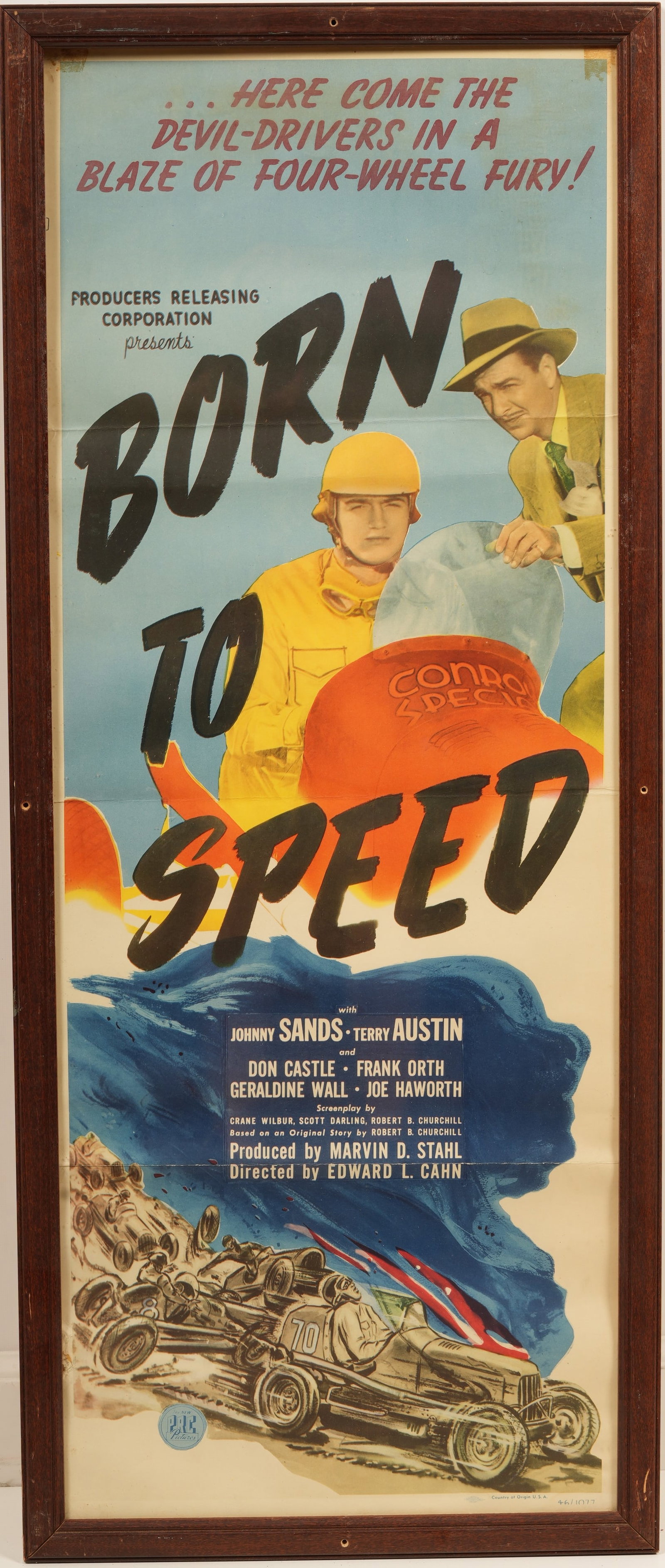 Original Born To Speed Movie Poster (1 of 3)
