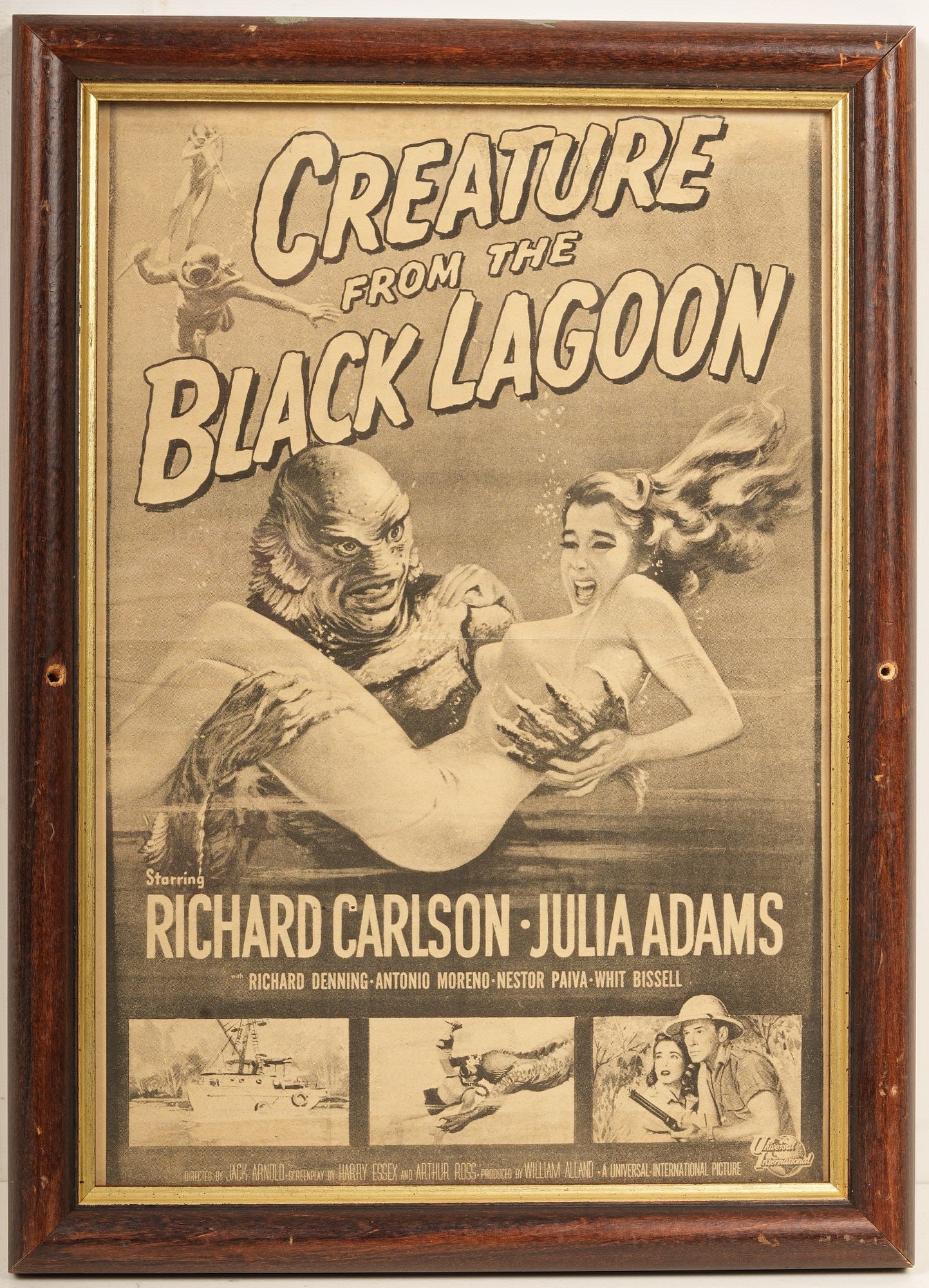 Vintage "Creature From The Black Lagoon" Movie Poster (1 of 2)