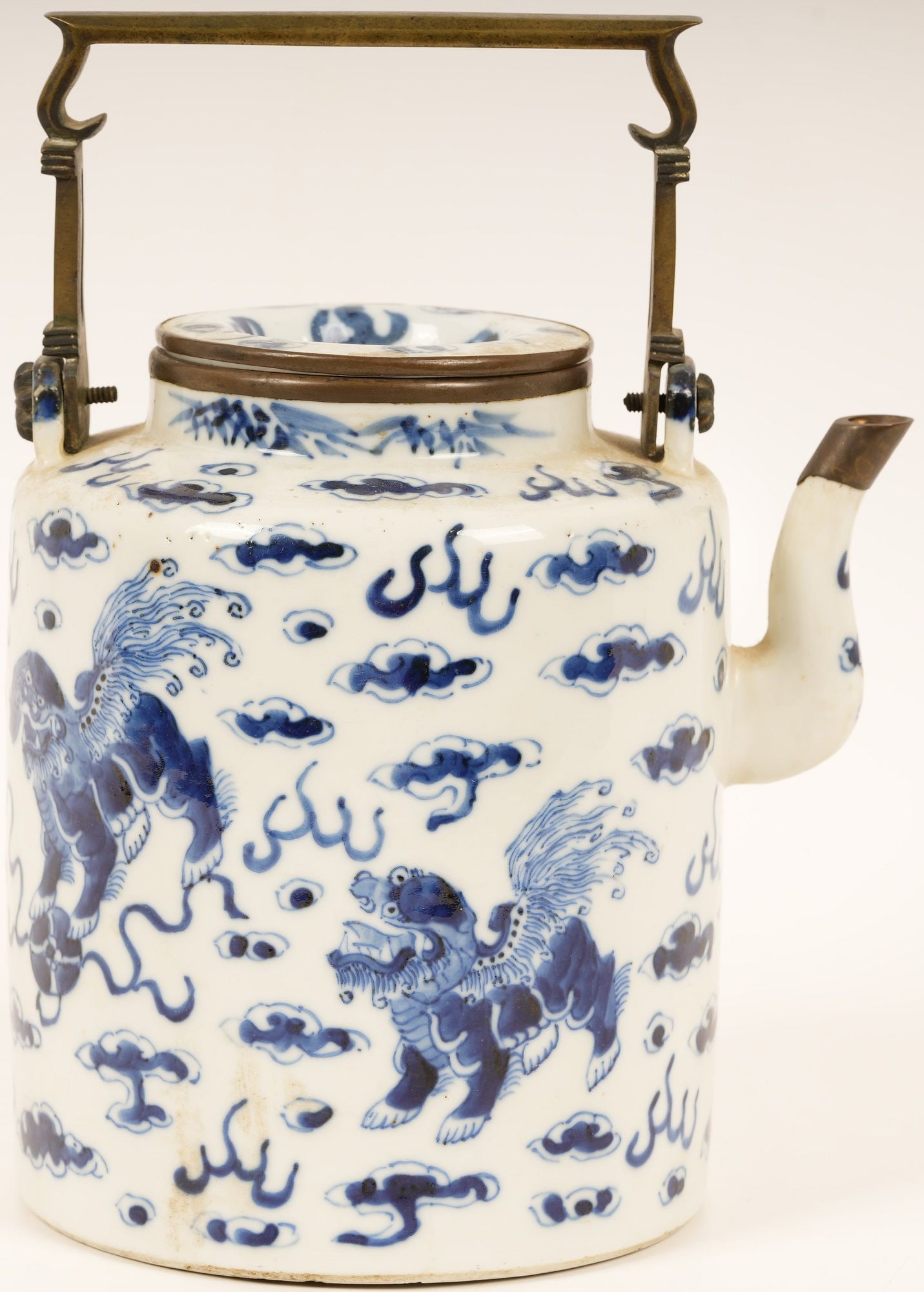 Chinese Blue and White Porcelain Tea Pot (1 of 6)