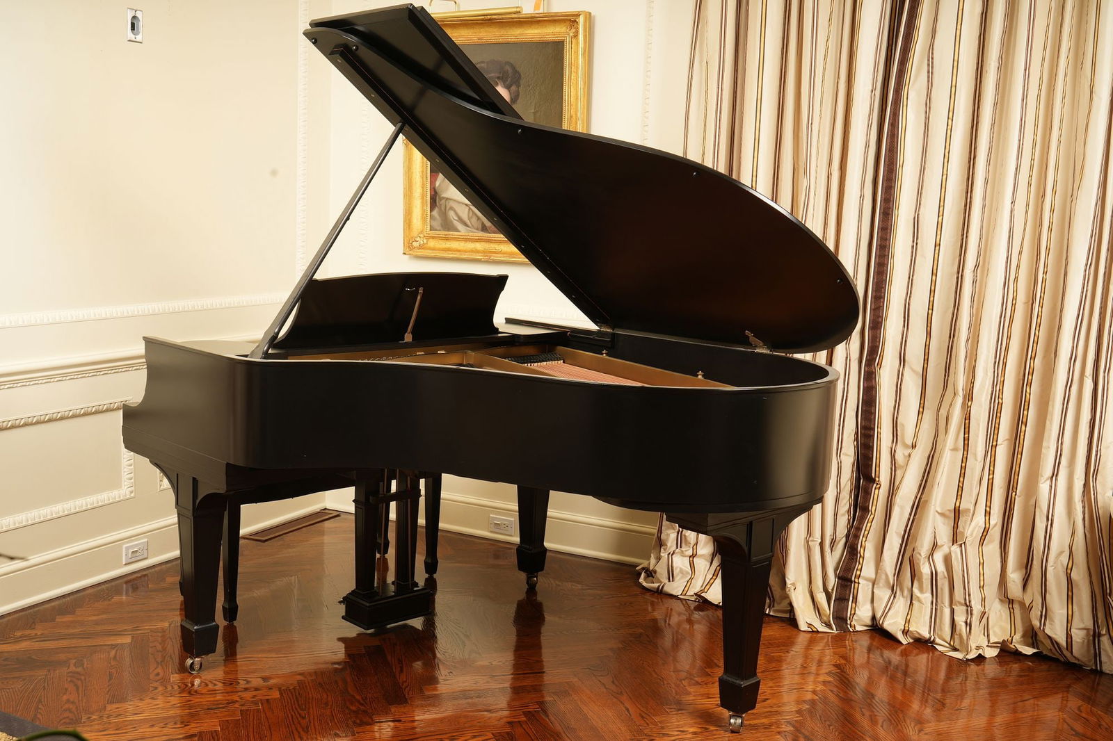 1909 Steinway & Sons Model M Piano: This piano is located in a private home in NW Washington, DC. Removal/Pick Up of this piano must be completed by 09-DEC. The address will be provided to the winning bidder. H 3
