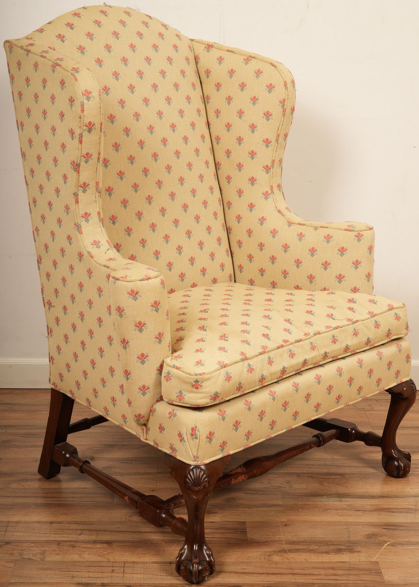 Kittinger Buffalo Upholstered Wing Back Chair (1 of 11)